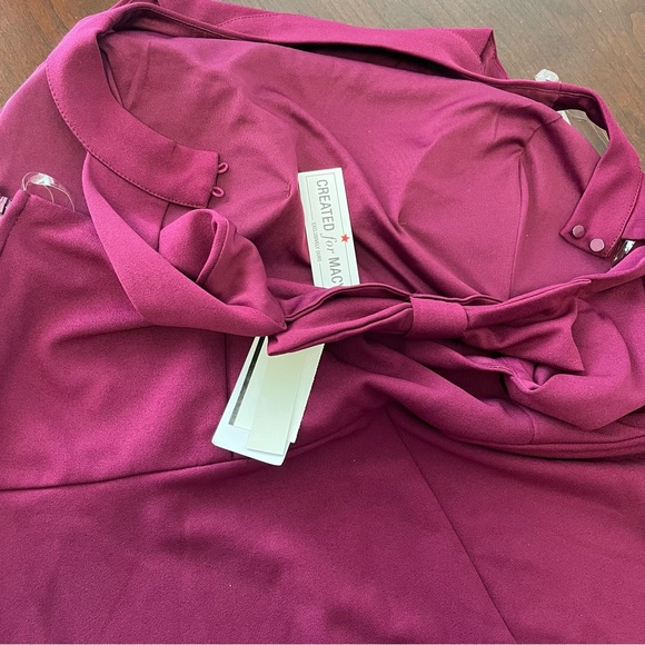 Speechless Halter Trendy Bow-Back A-Line Dress Magenta Fit & Flared Size 18 NWT - Picture 12 of 12